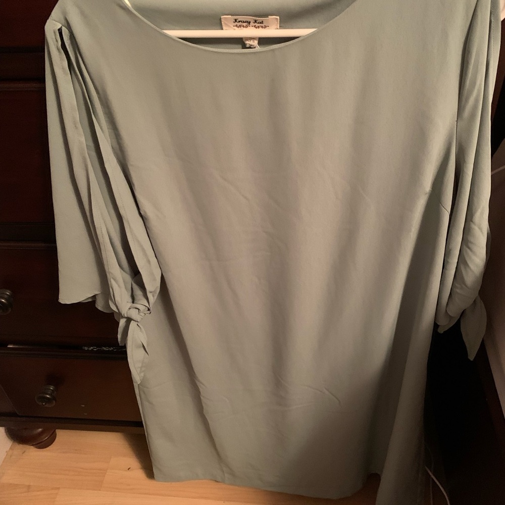 Mint green dress